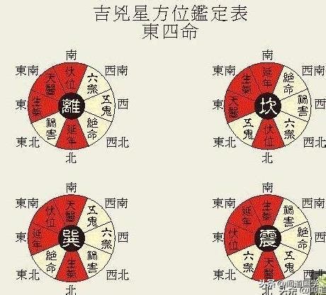 東四命對照表